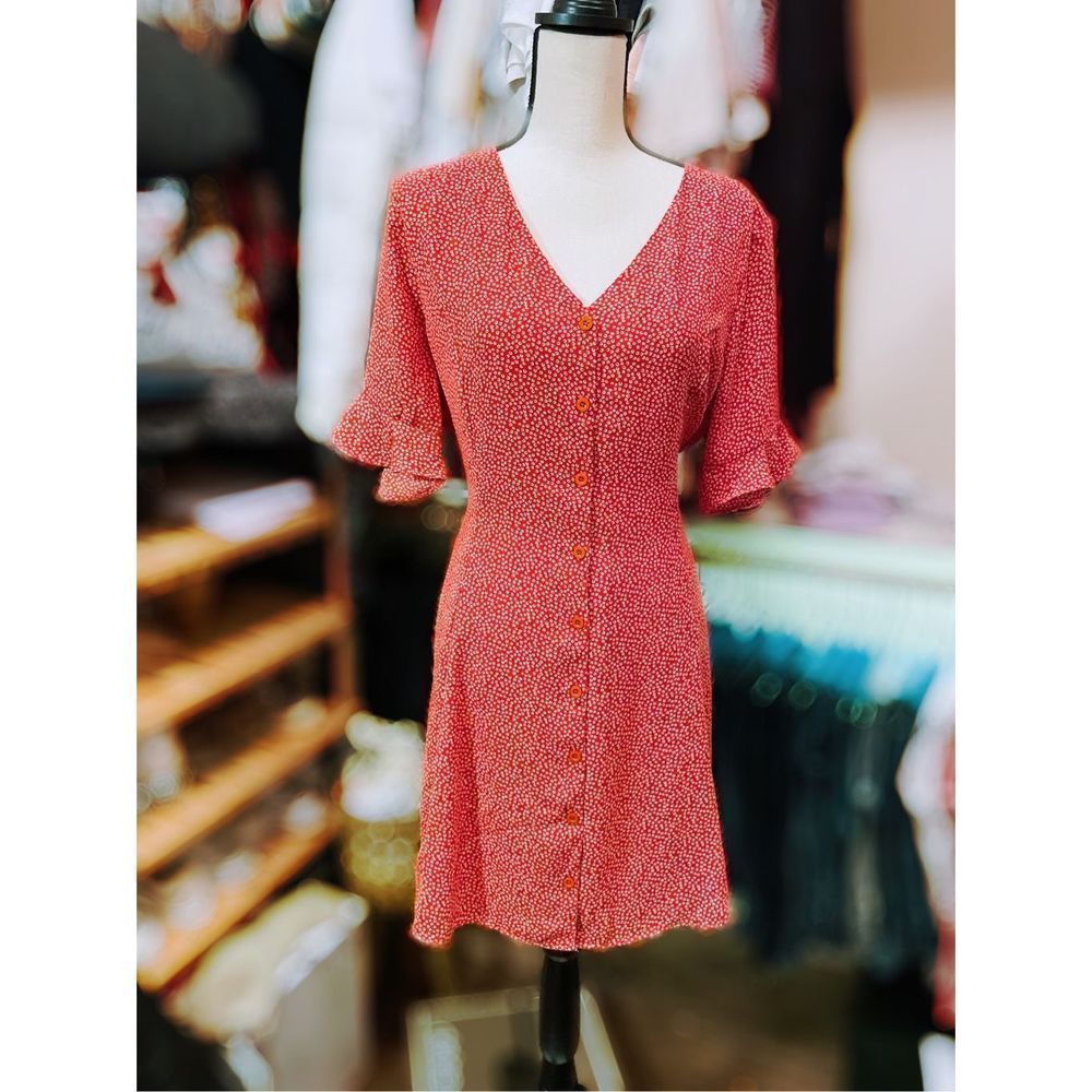 Lulus button down swing dress